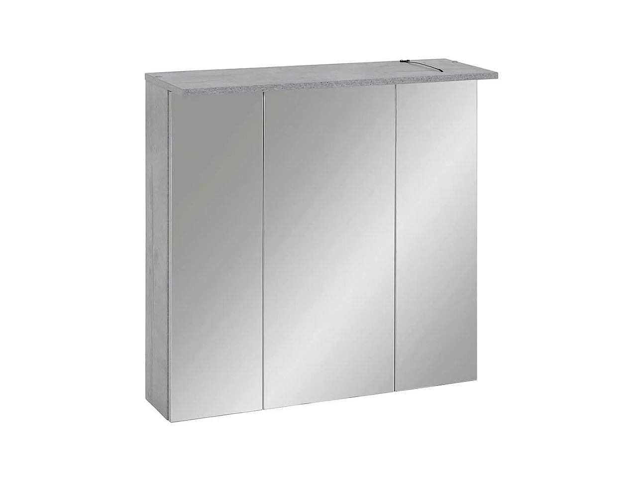 Badezimmer Spiegelschrank in hell Grau LED Beleuchtung