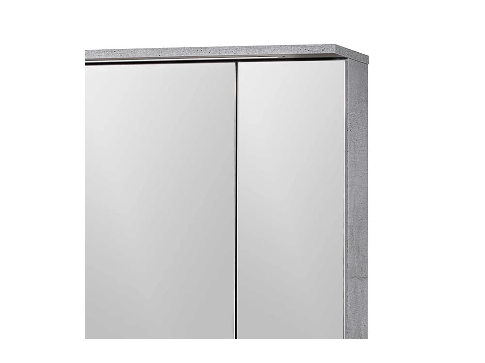 Badezimmer Spiegelschrank in hell Grau LED Beleuchtung