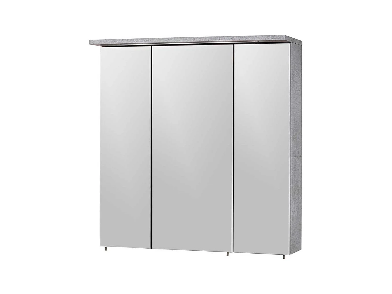 Badezimmer Spiegelschrank in hell Grau LED Beleuchtung