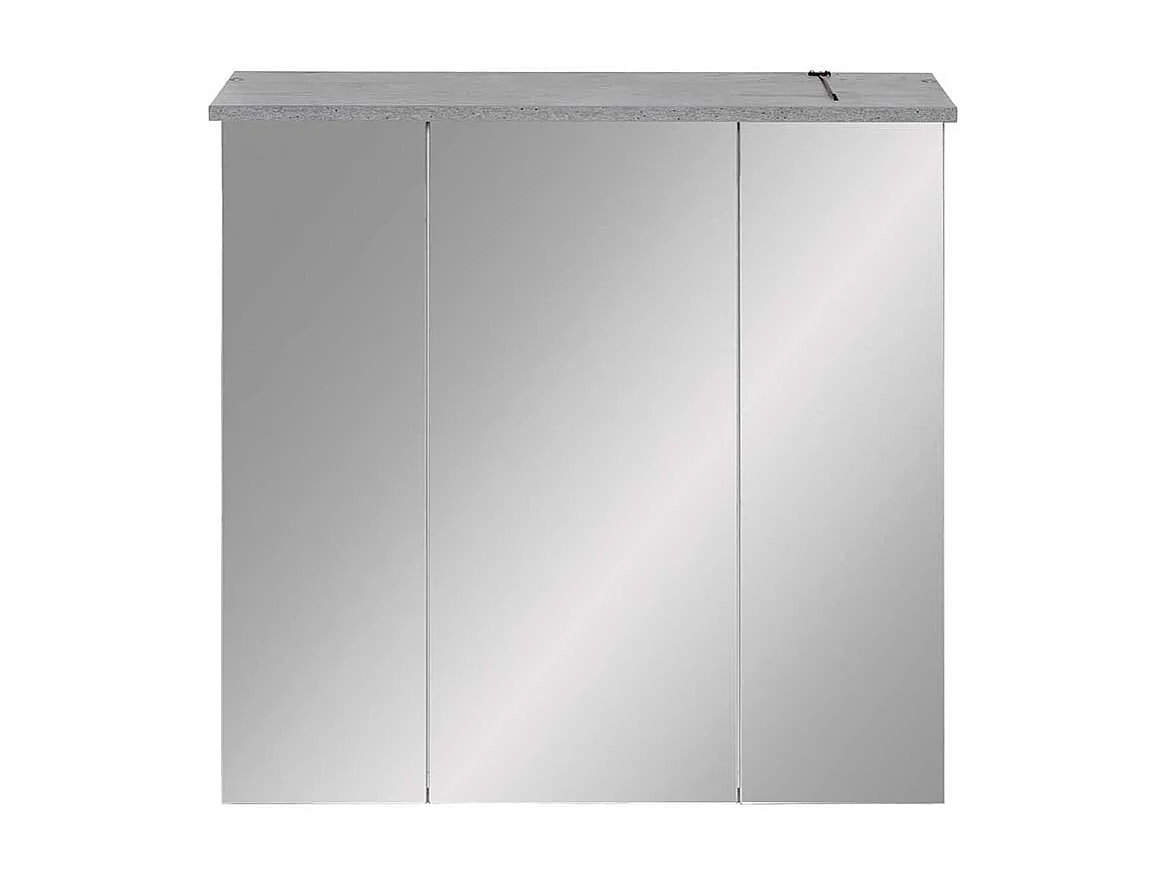 Badezimmer Spiegelschrank in hell Grau LED Beleuchtung