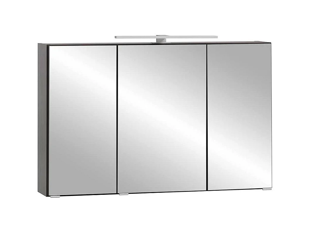 3D Spiegelschrank mit Beleuchtung Korpus Dunkelgrau Made in Germany