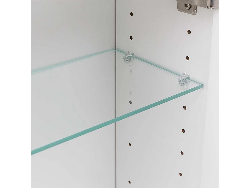 Badezimmer Spiegelschrank in Weiß LED Beleuchtung