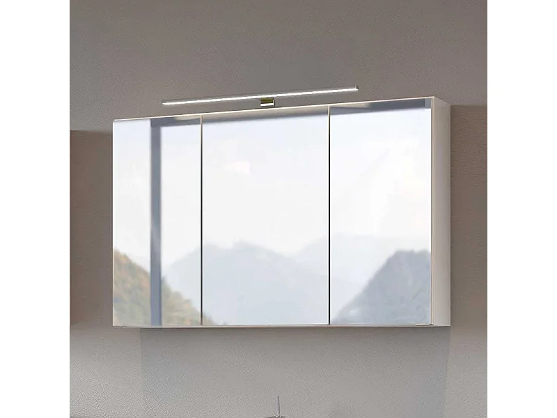 Badezimmer Spiegelschrank in Weiß LED Beleuchtung