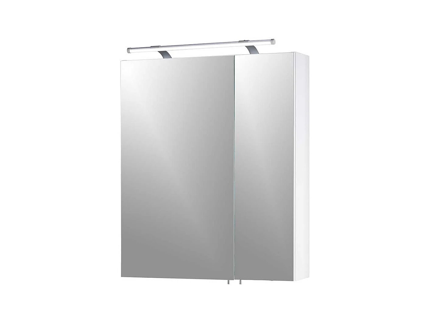 Spiegelschrank 2t�rig in Wei� LED Beleuchtung