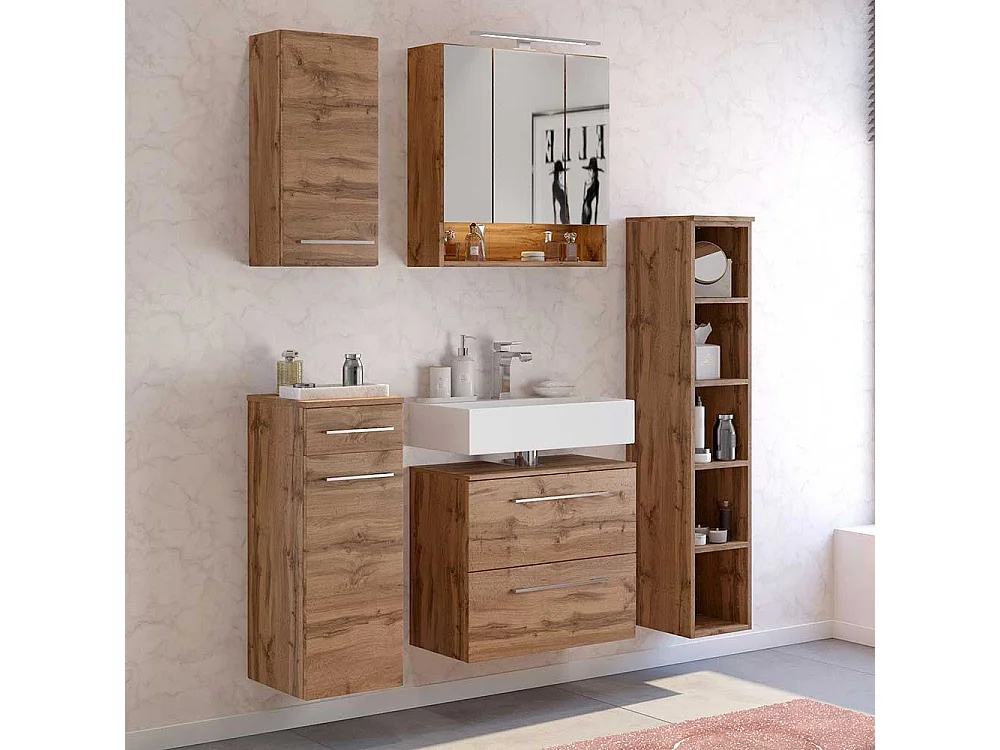 Bad Hängeschrank in Wildeichefarben Made in Germany