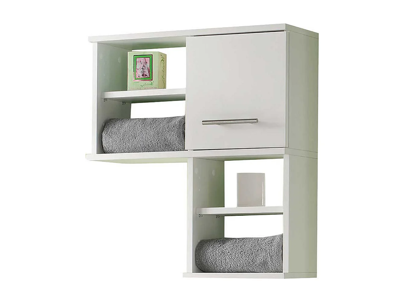 Badezimmer Hängeschrank in Weiß offenen Fächern
