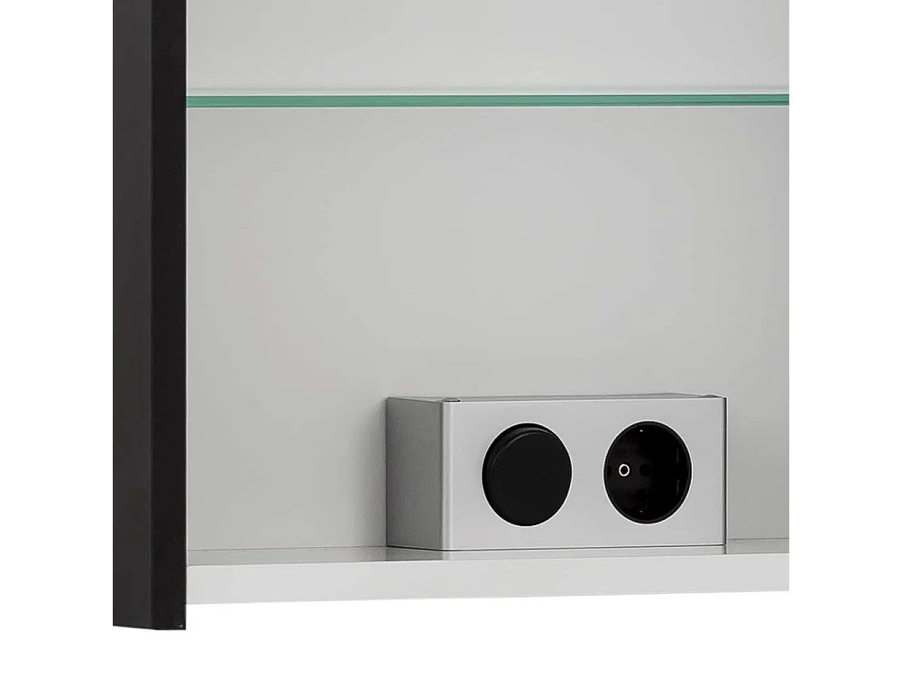 Spiegelschrank mit LED in Schwarz Made in Germany