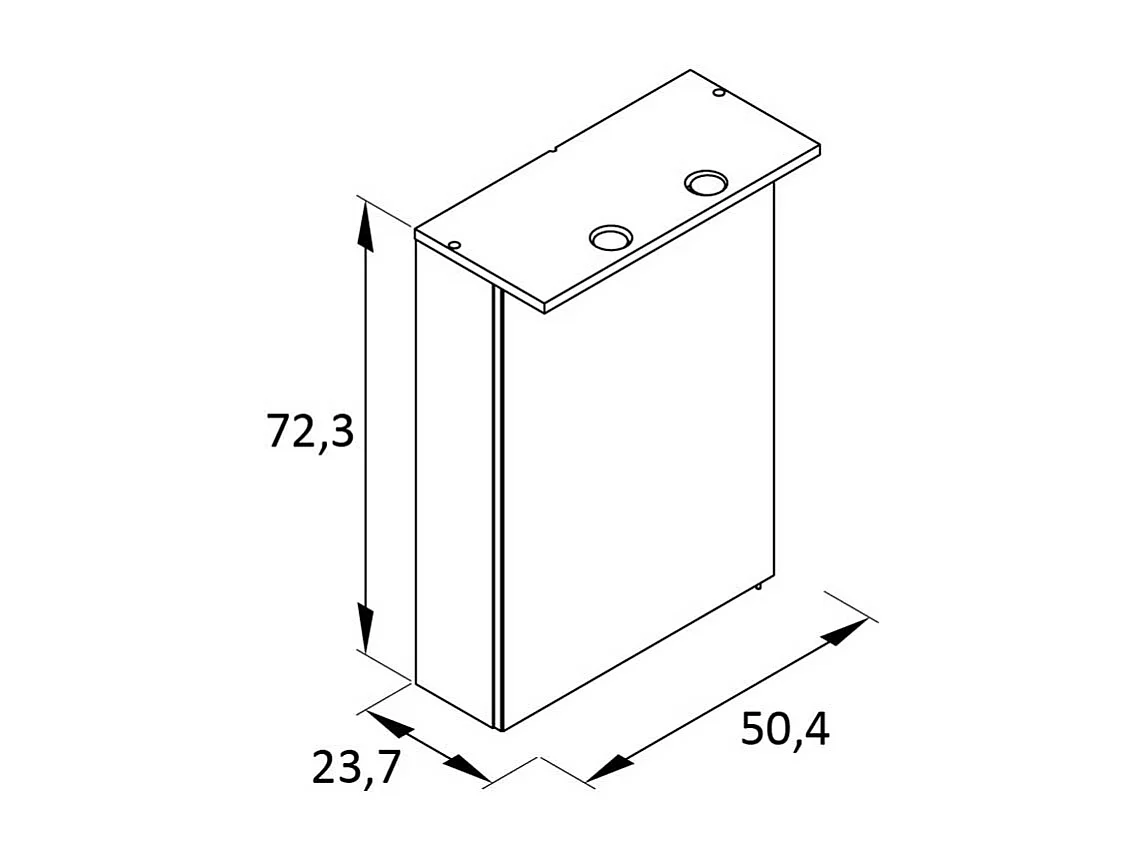 Spiegelschrank mit LED in Schwarz Made in Germany