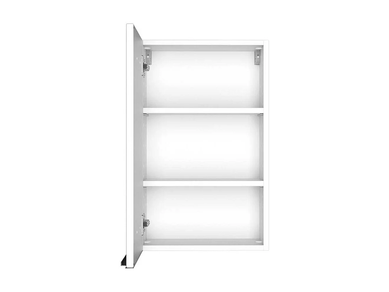 Badezimmer Hängeschrank in Weiß 40 cm breit