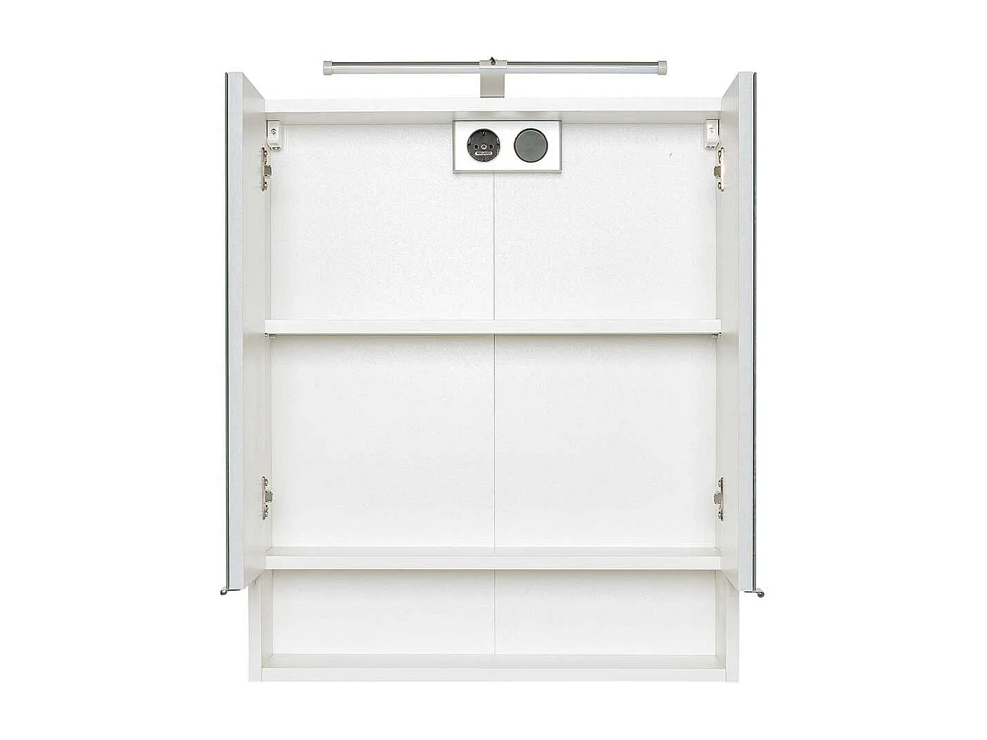 Badezimmer Spiegelschrank in Weiß 60 cm breit