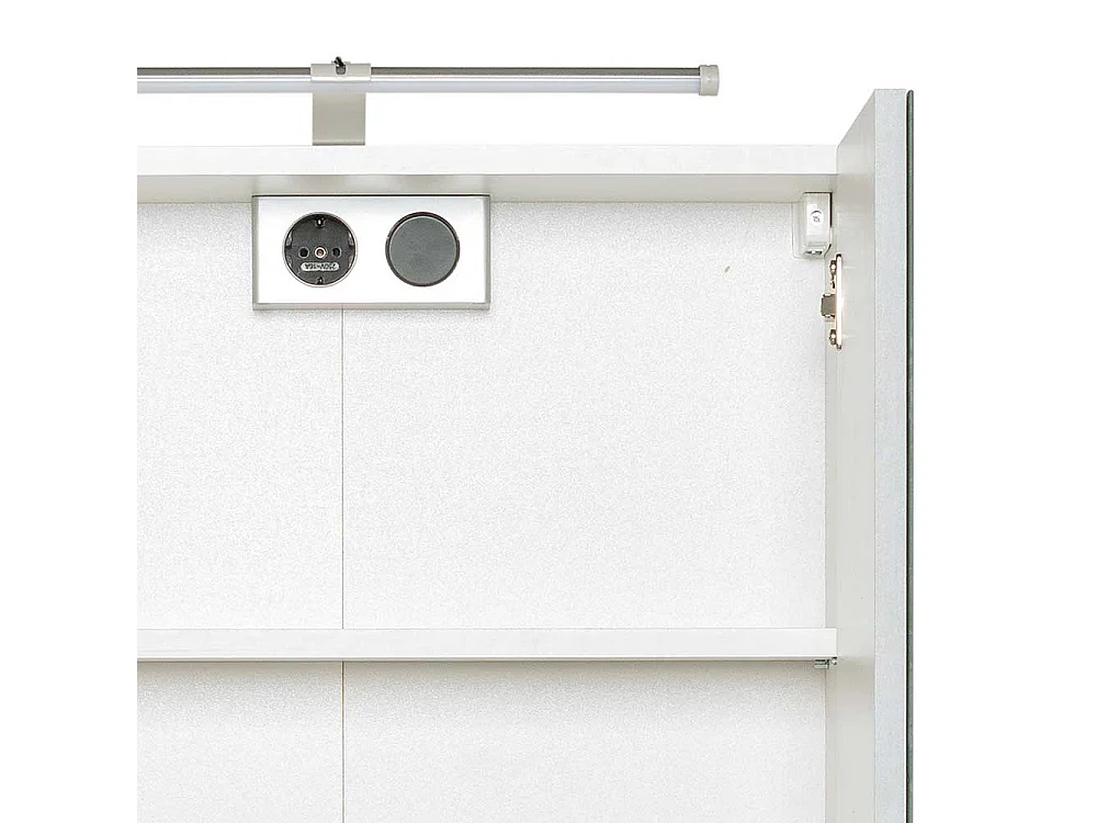 Badezimmer Spiegelschrank in Weiß 60 cm breit