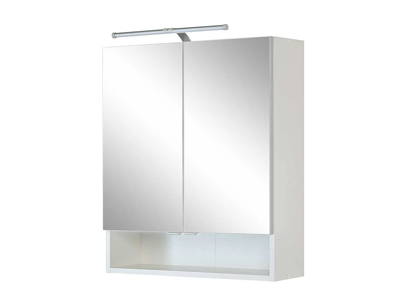 Badezimmer Spiegelschrank in Weiß 60 cm breit