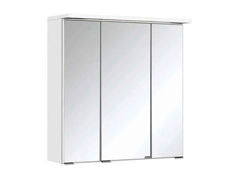 Badezimmer Spiegelschrank schlicht mit LED Beleuchtung 70 cm breit