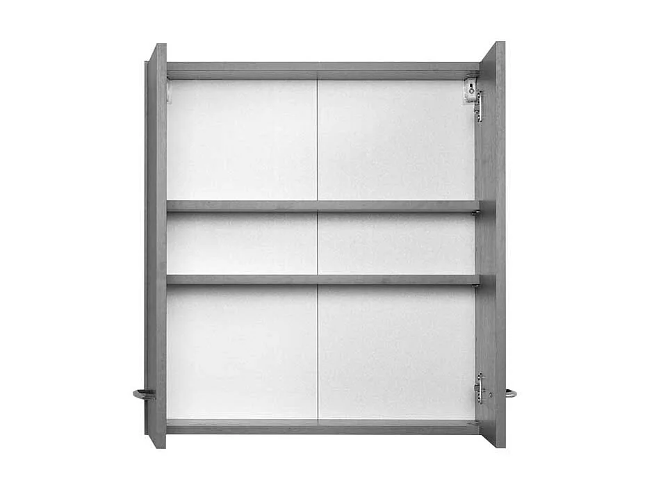 Bad Hängeschrank in Grau 60 cm breit