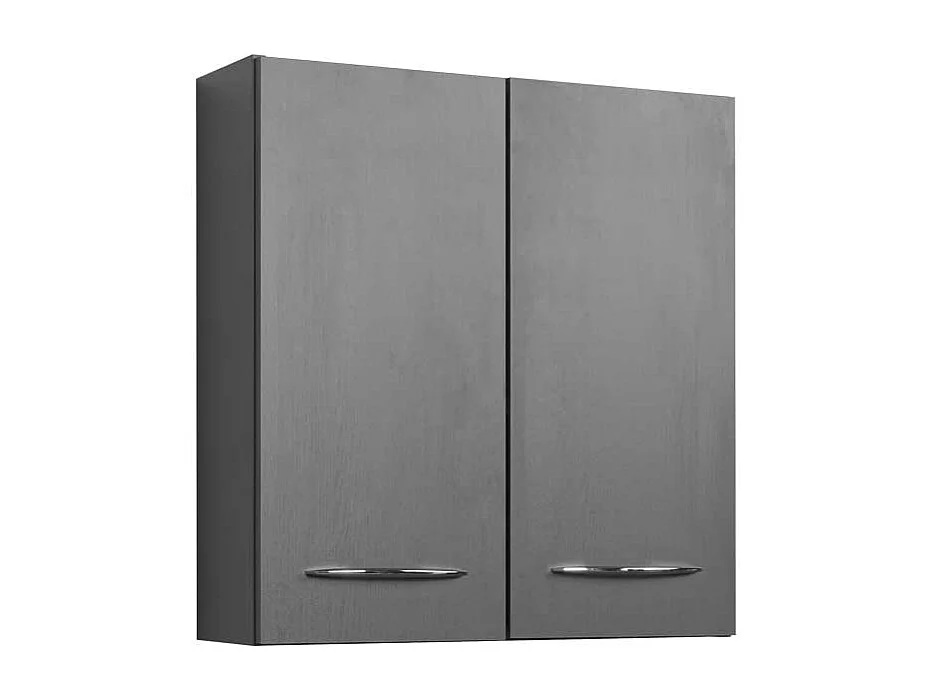 Bad Hängeschrank in Grau 60 cm breit
