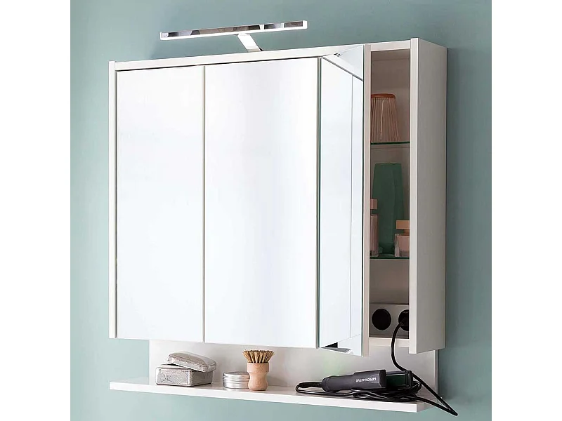 Spiegelschrank mit Ablage und LED Beleuchtung Made in Germany