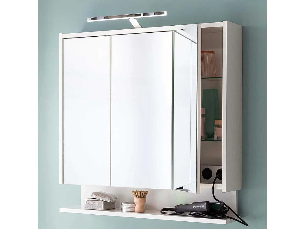 Spiegelschrank mit Ablage und LED Beleuchtung Made in Germany