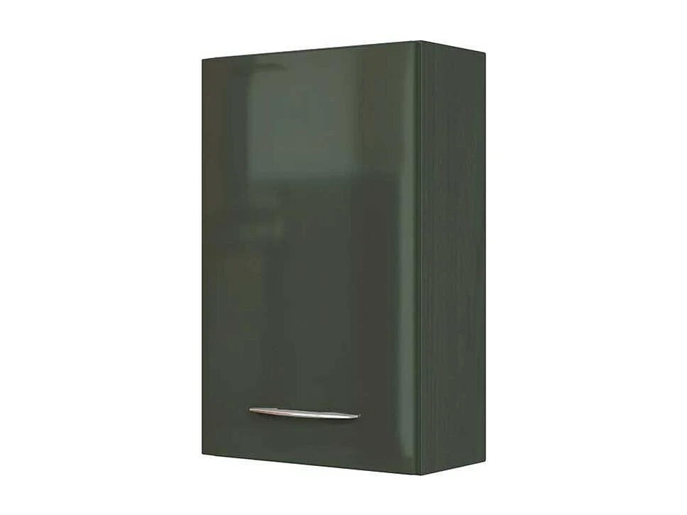 Badezimmer Hängeschrank in Dunkelgrau Hochglanz 40 cm