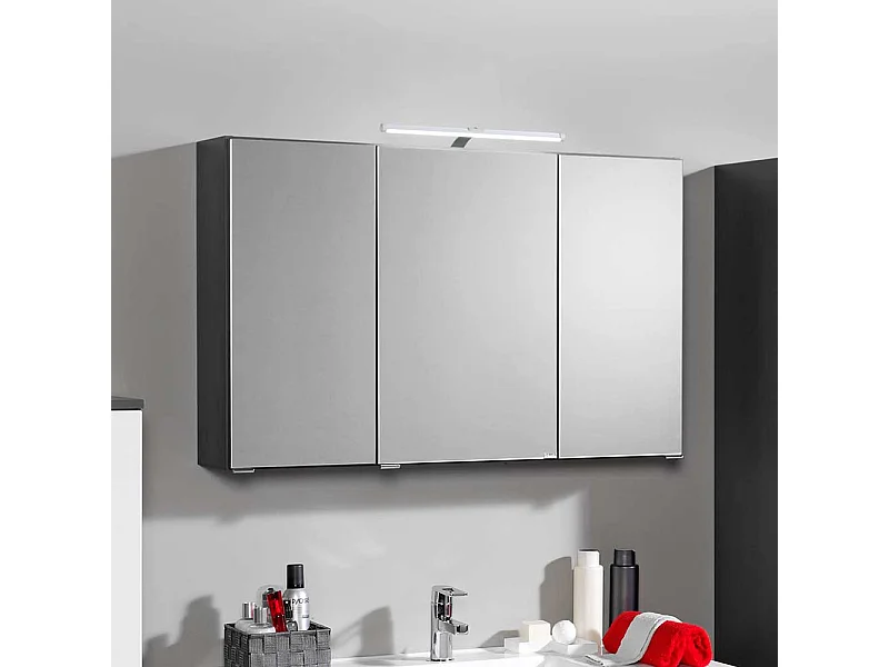 Bad Spiegelschrank mit 3D Effekt Anthrazit
