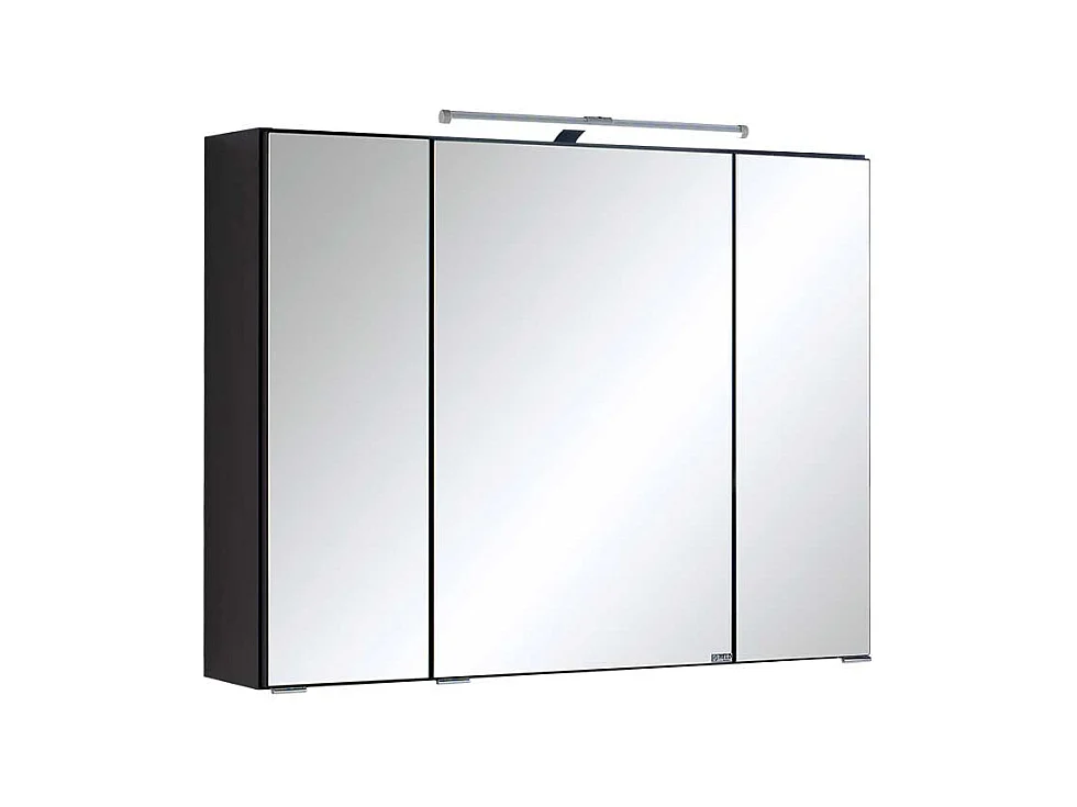 Bad Spiegelschrank mit 3D Effekt Anthrazit
