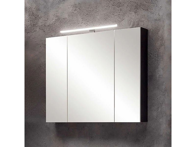 Badezimmerspiegelschrank mit LED Beleuchtung 81 cm breit