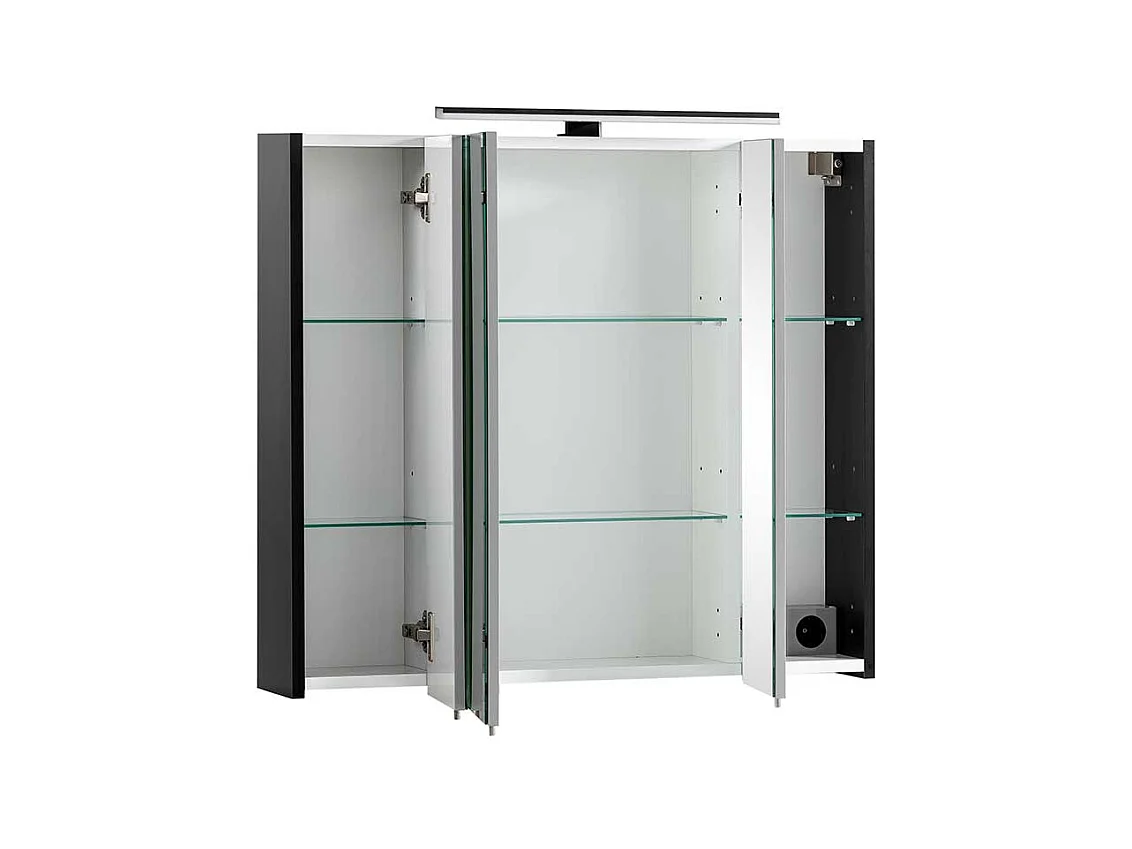 Badezimmerspiegelschrank mit LED Beleuchtung 81 cm breit