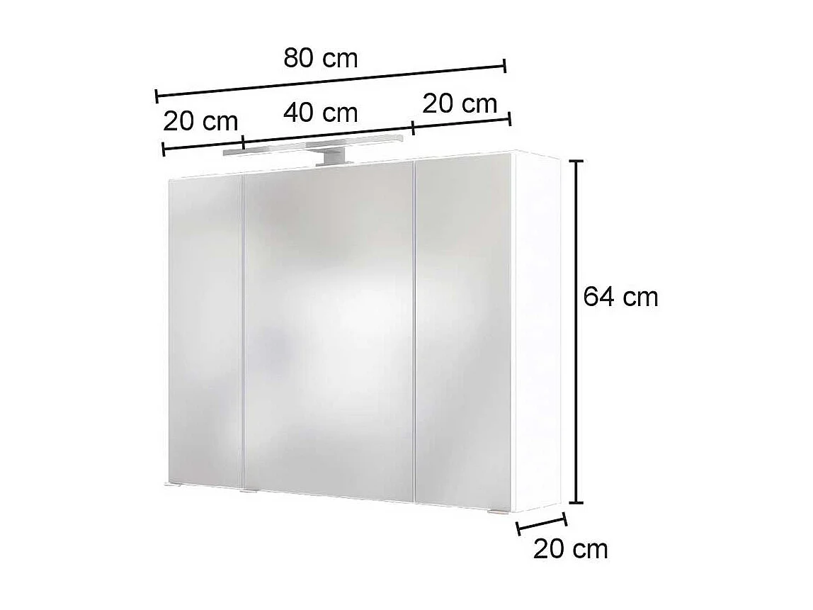 Badspiegelschrank in Wildeichefarben Made in Germany