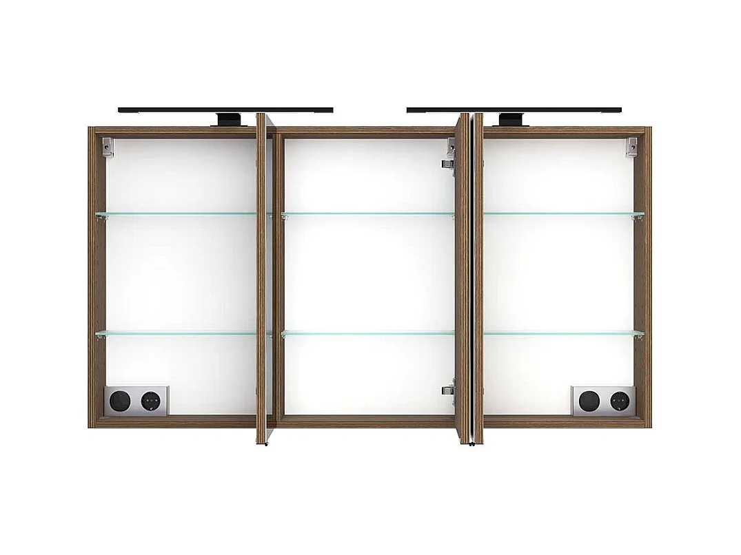 Lichtspiegelschrank Badezimmerspiegelschrank mit LED Beleuchtung 20 cm tief