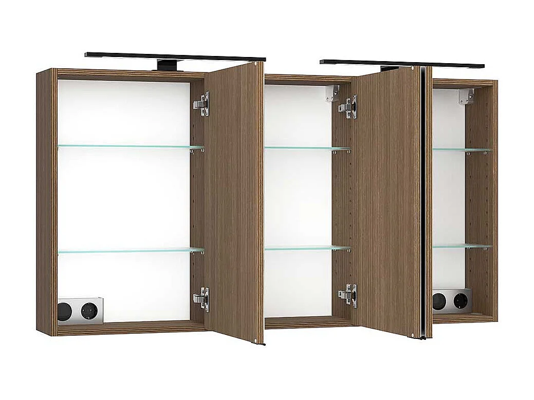 Lichtspiegelschrank Badezimmerspiegelschrank mit LED Beleuchtung 20 cm tief