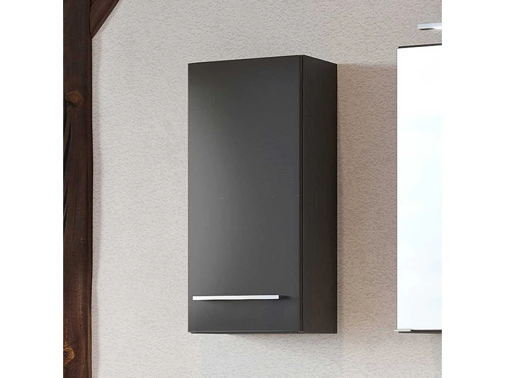 Bad Oberschrank in dunkel Grau 30 cm breit