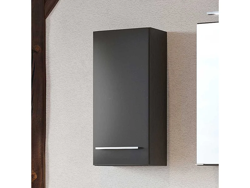 Bad Oberschrank in dunkel Grau 30 cm breit