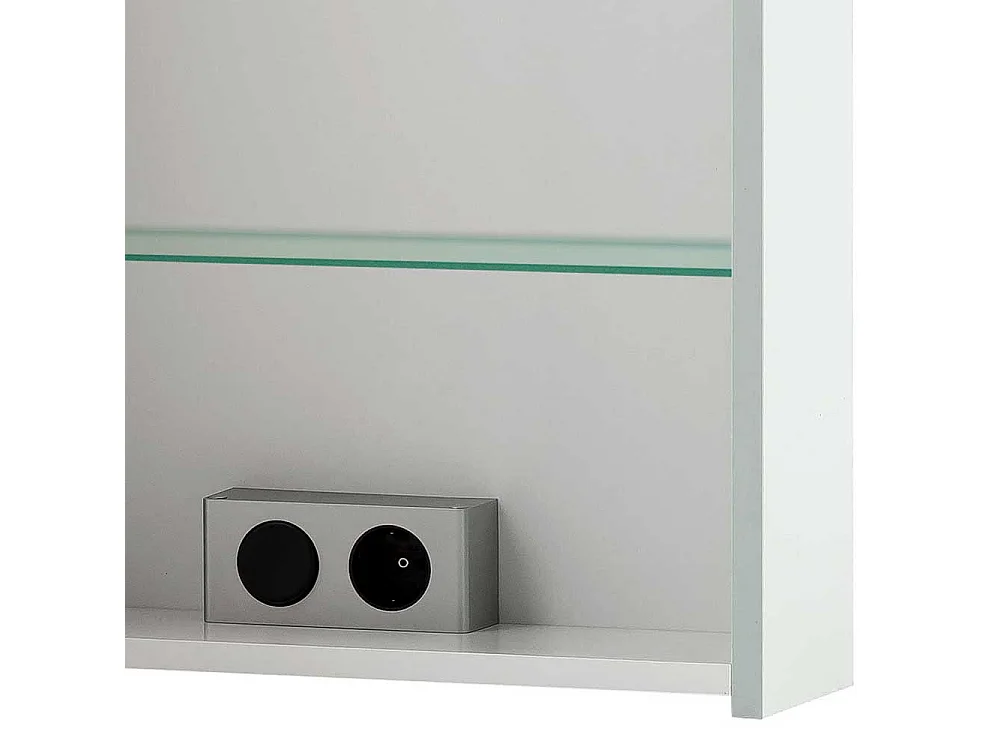 Badezimmerspiegelschrank mit LED Beleuchtung Steckdose