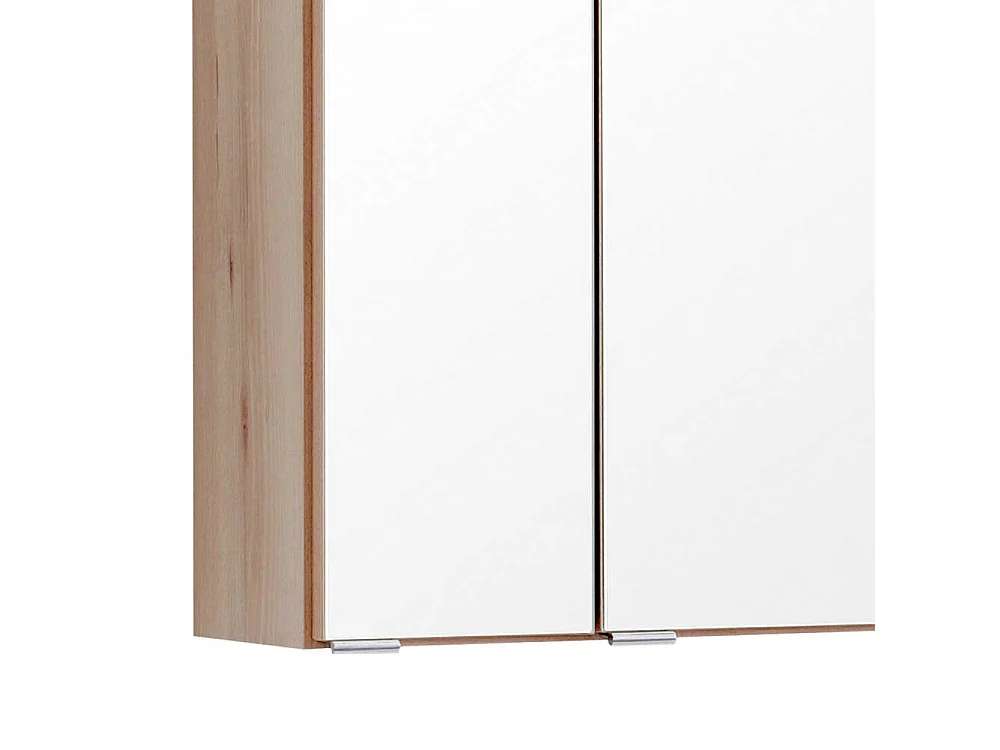 Bad Spiegelschrank in Buche LED Aufbauleuchte