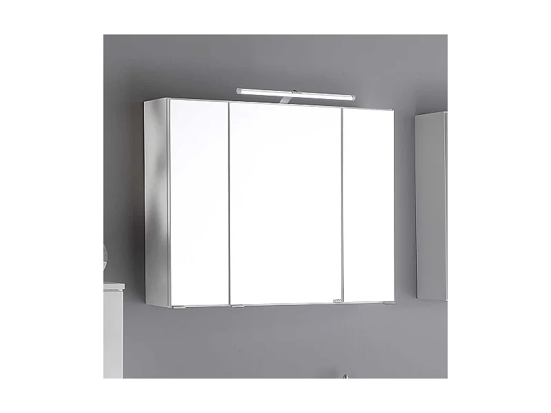 Bad Spiegelschrank in Weiß 3D Effekt