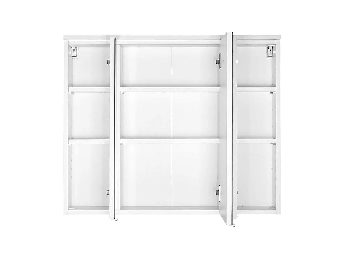 Badspiegelschrank in Weiß 3-türig
