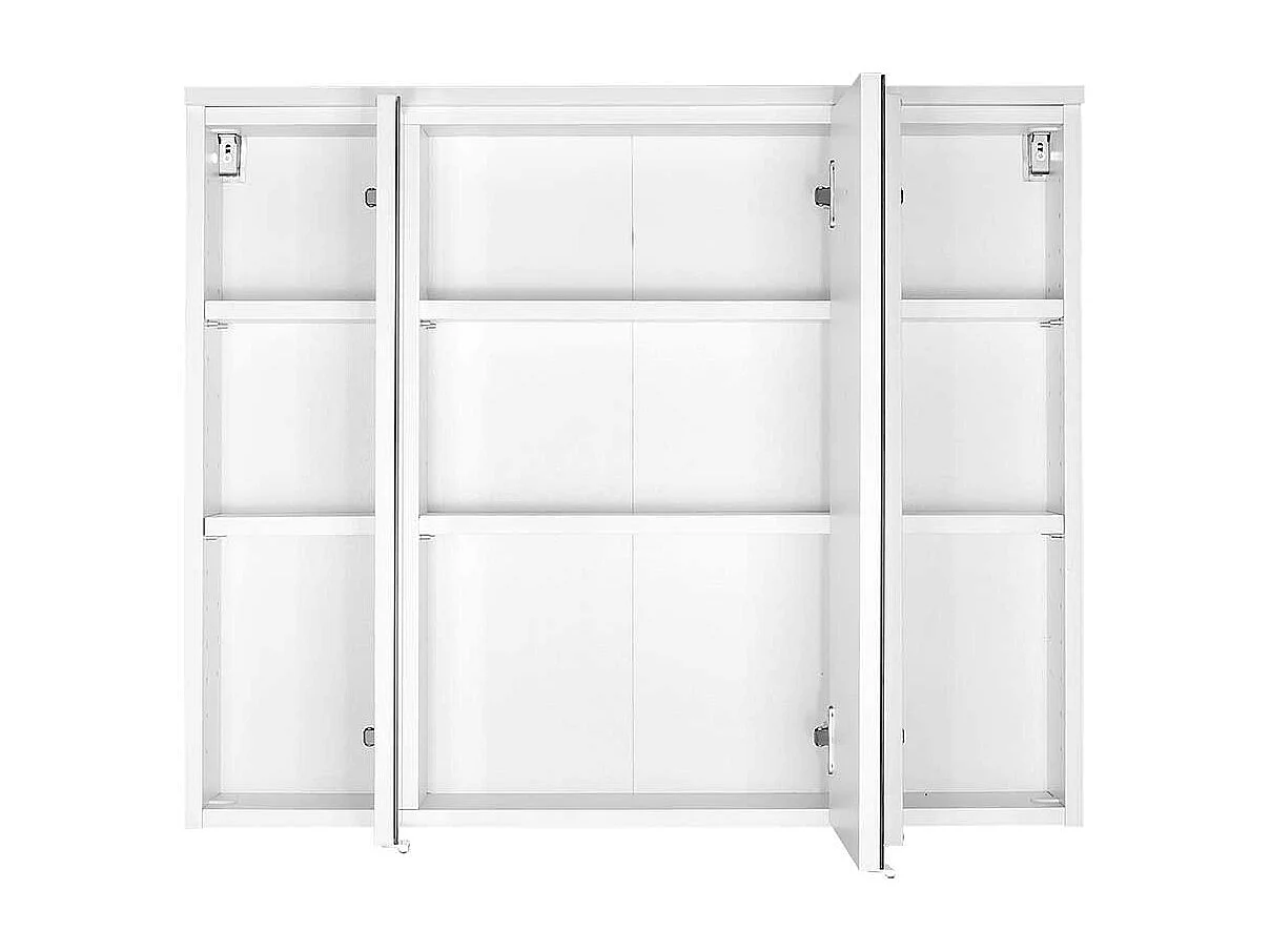 Badspiegelschrank in Weiß 3-türig