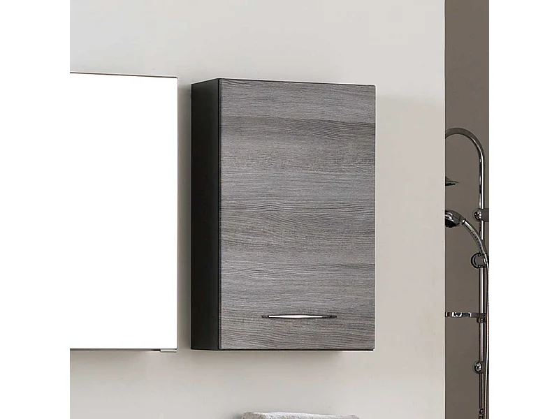 Bad Hängeschrank in Eiche Grau modern