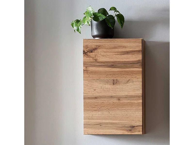 Bad Oberschrank Landhaus in Wildeichefarben eine Tür