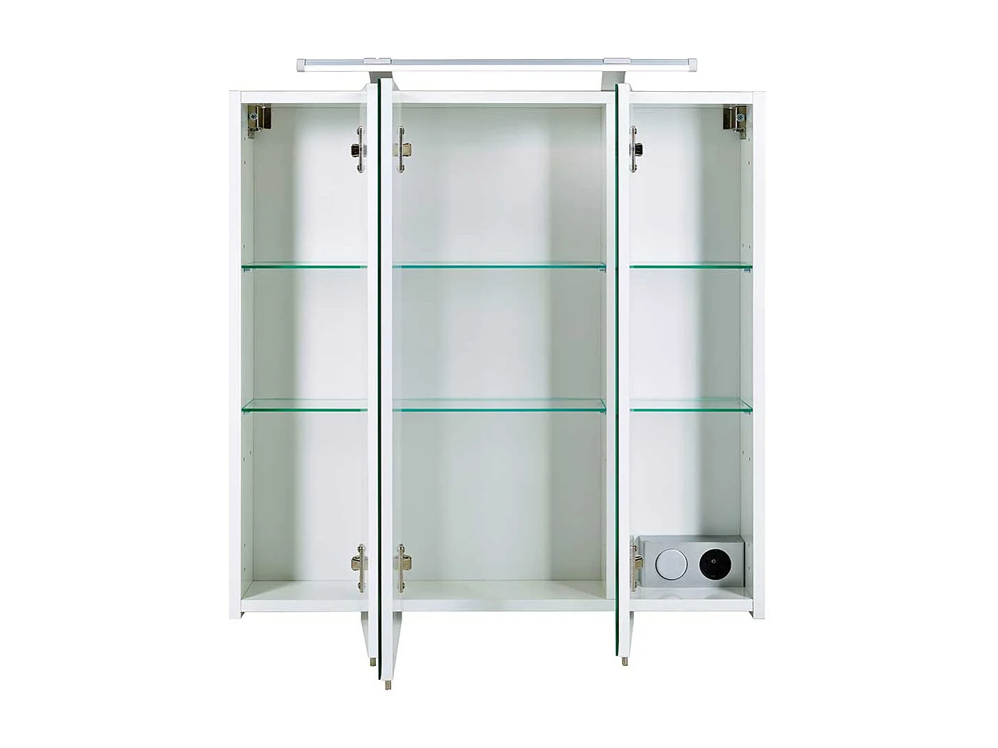 Spiegelschrank Bad weiss Made in Germany LED Beleuchtung