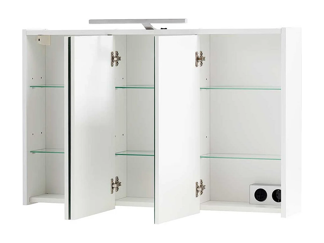 Spiegelschrank mit Beleuchtung in Weiß Made in Germany