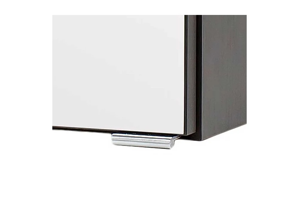 120 cm Spiegelschrank mit drei Türen Korpus in Dunkelgrau