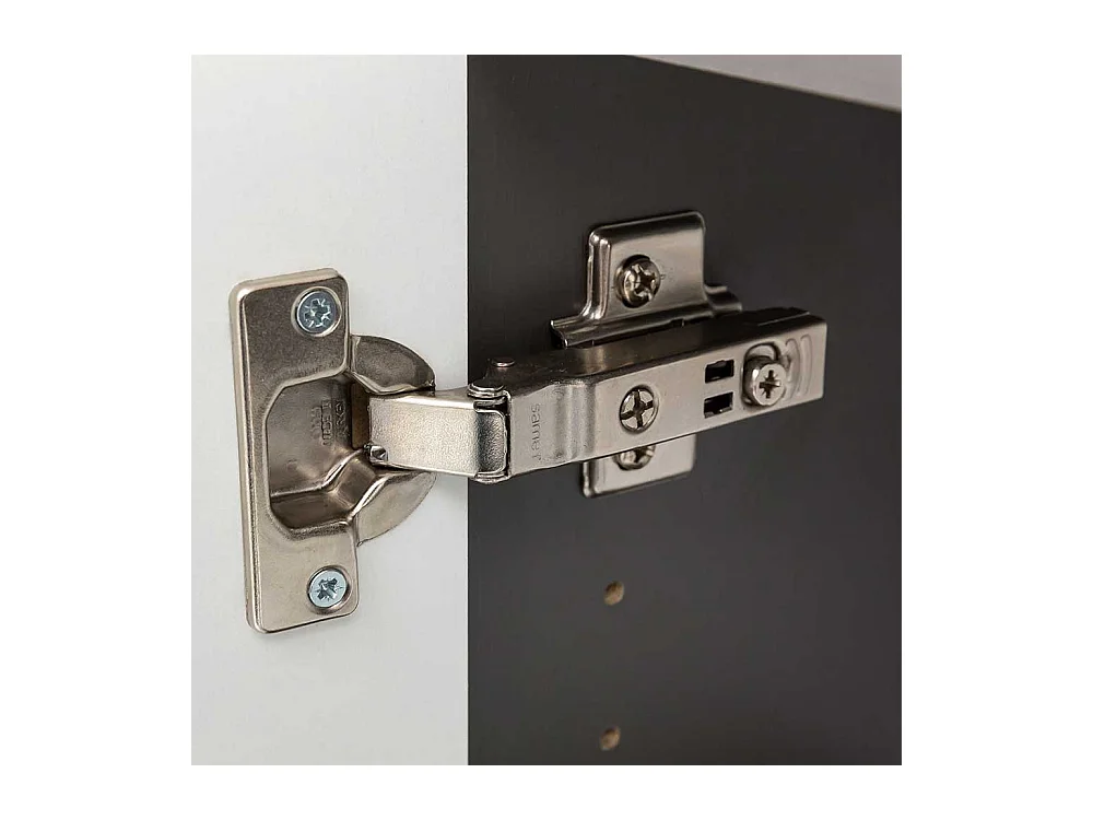 120 cm Spiegelschrank mit drei Türen Korpus in Dunkelgrau