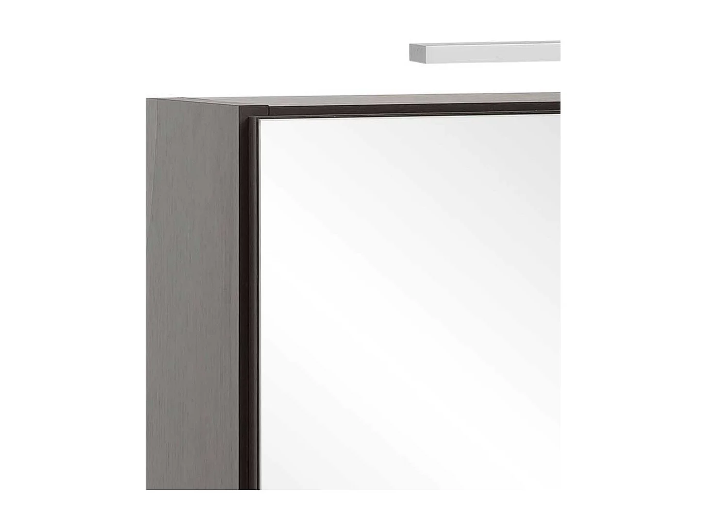 120 cm Spiegelschrank mit drei Türen Korpus in Dunkelgrau