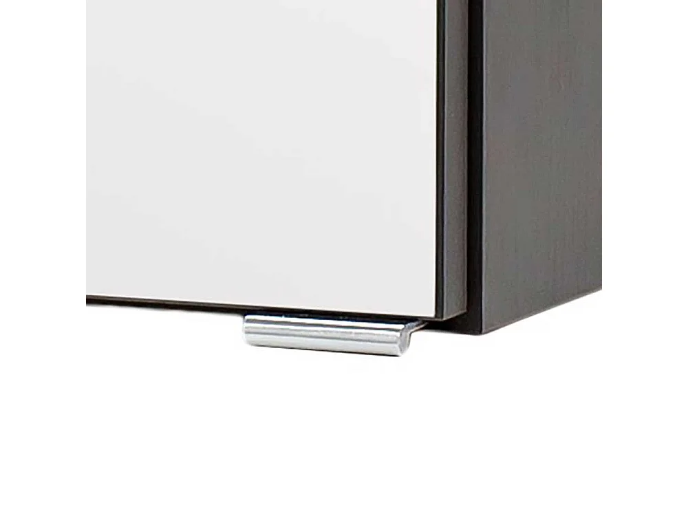 120 cm Spiegelschrank mit drei Türen Korpus in Dunkelgrau