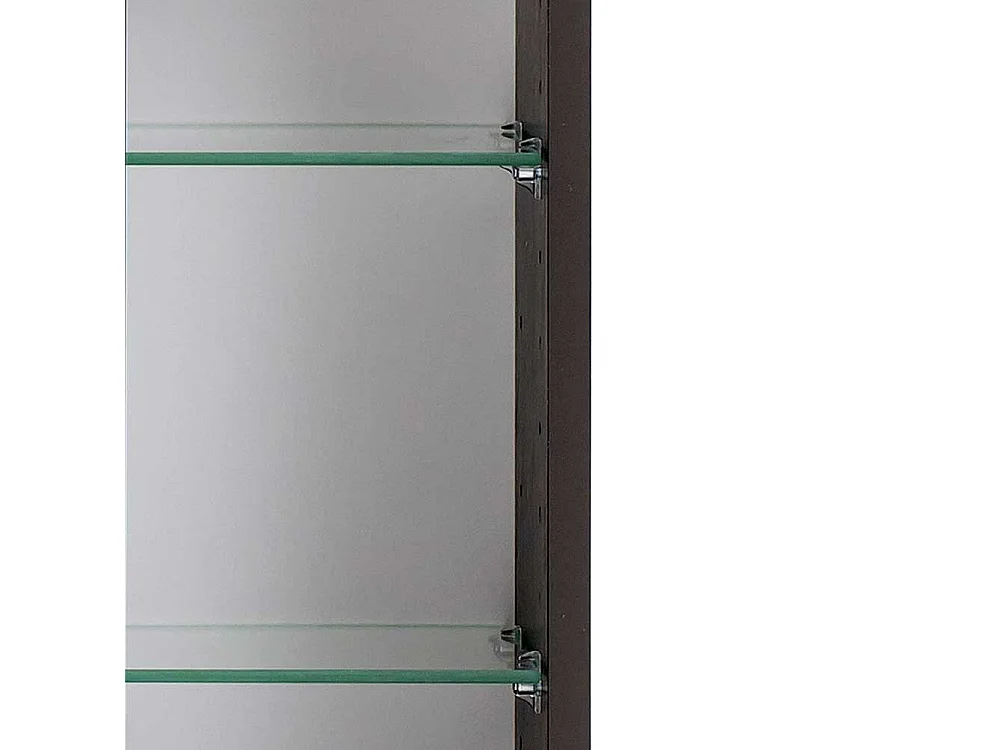 120 cm Spiegelschrank mit drei Türen Korpus in Dunkelgrau