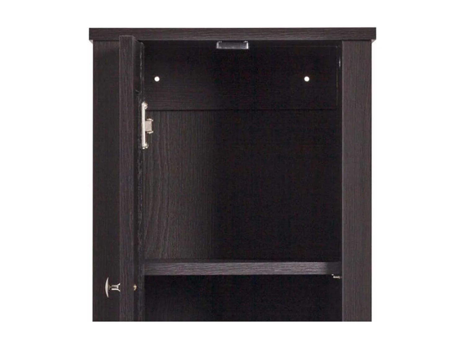 Bad Oberschrank im Landhausstil Dunkelbraun