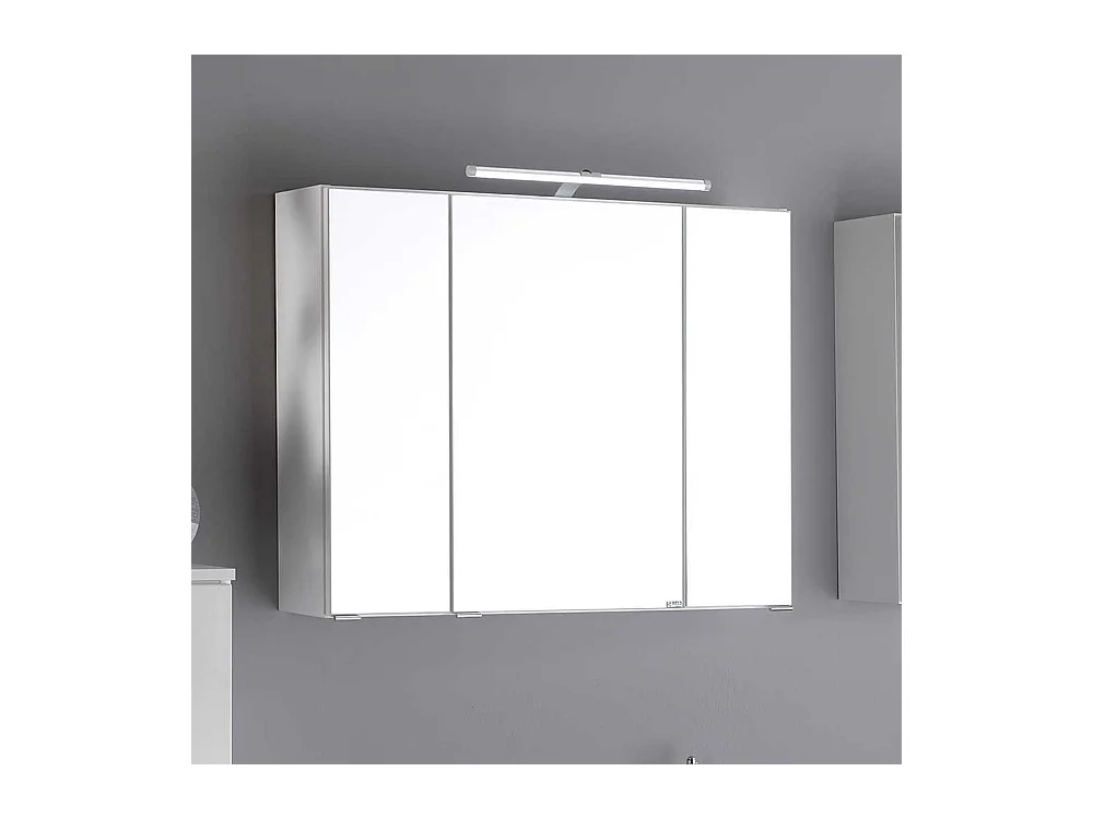 Bad Spiegelschrank in Weiß 3D Effekt