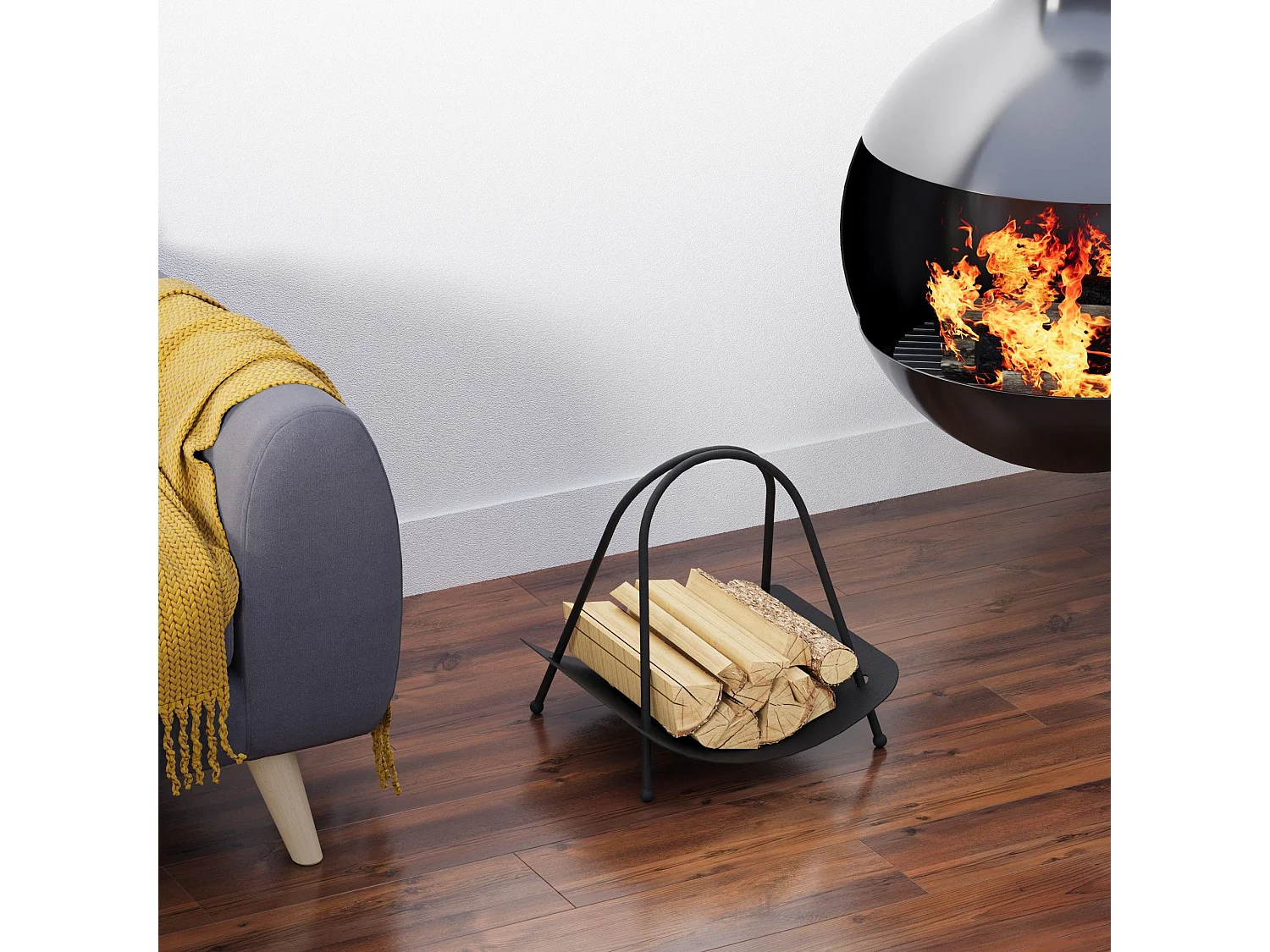 Range buche intérieur Wilcone 42x39cm Métal Noir