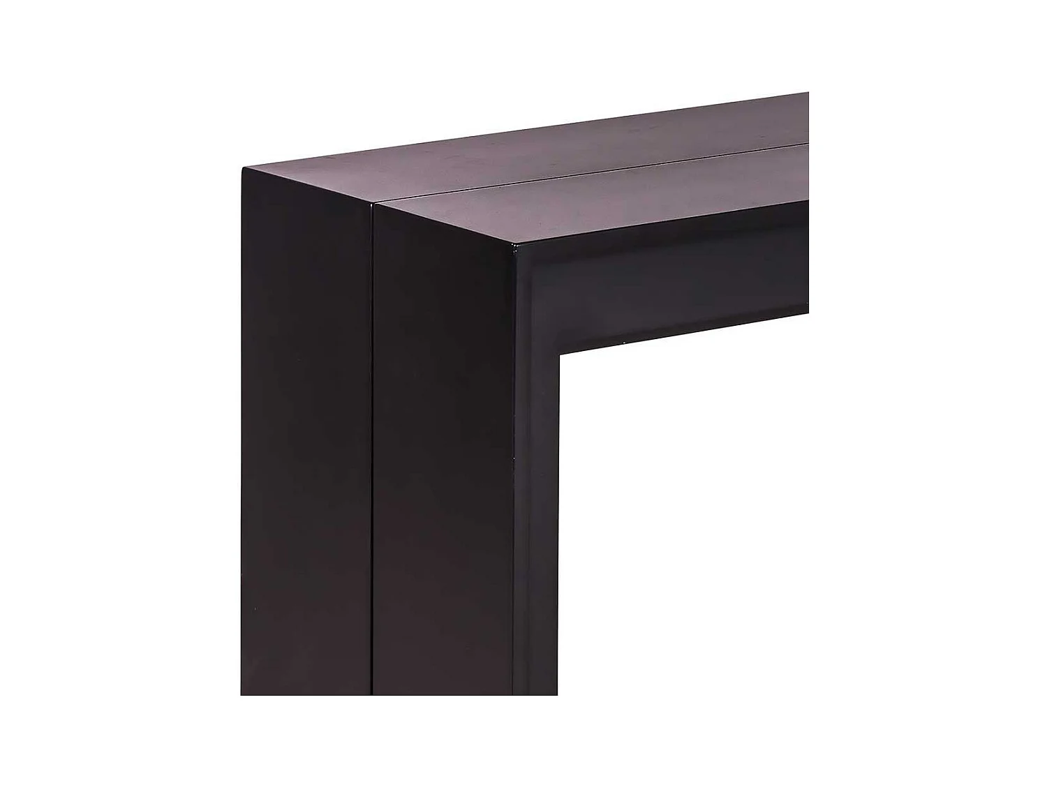 Ausziehbarer Konsolentisch in Schwarz modern