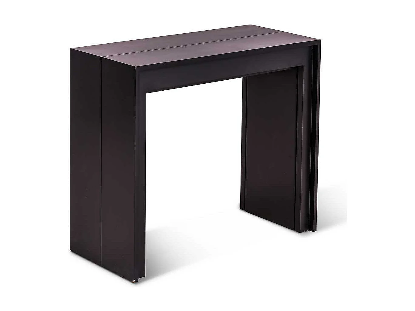 Ausziehbarer Konsolentisch in Schwarz modern